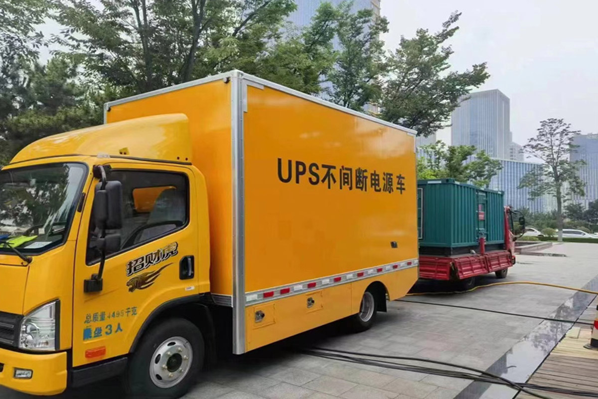 宽城发电机租赁施工现场