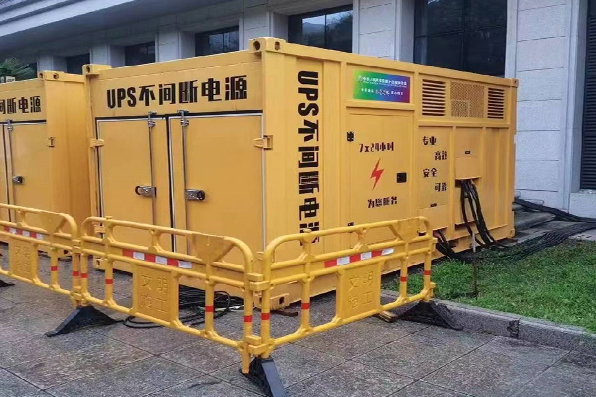 宽城发电机租赁施工现场