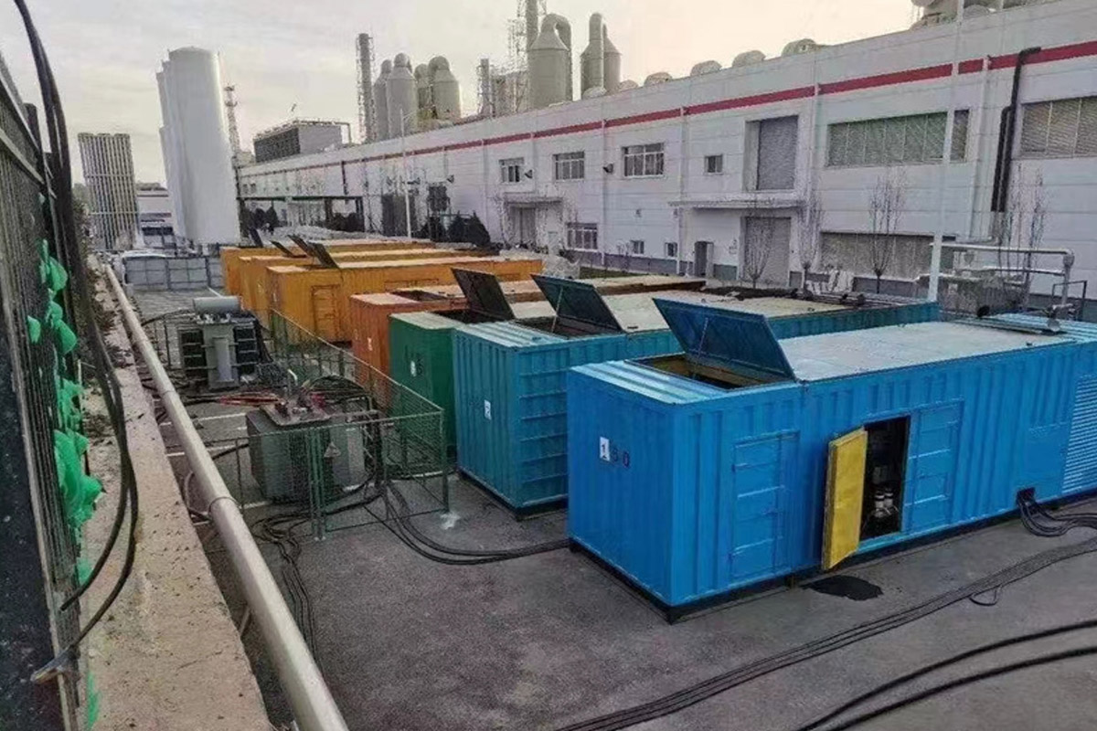 宽城发电机租赁施工现场